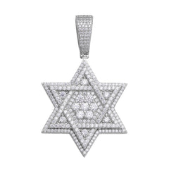 Star Moissanite Pendant - 925 Sterling Silver