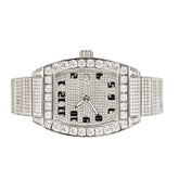 Moissanite Men's White Stainless Steel Watch