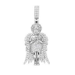Angel Moissanite Pendant - 925 Sterling Silver