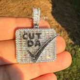 "Cut Da Check" Bling Hop Hop Statement Pendant