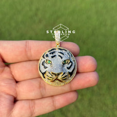 Tiger Head Bling Pendant
