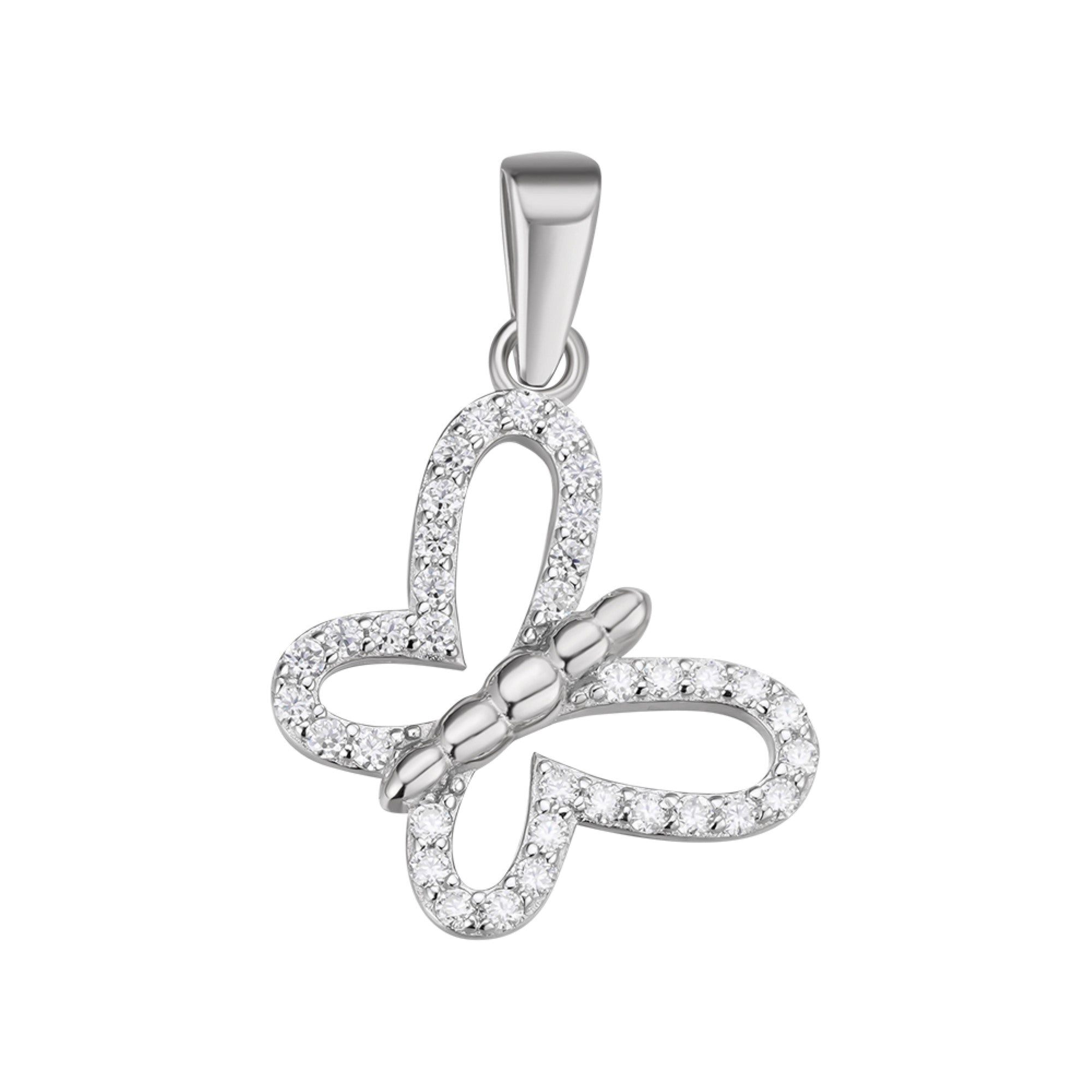 Butterfly Subtle Minimalist Moissanite Pendant