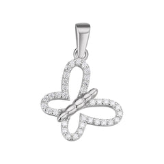 Butterfly Subtle Minimalist Moissanite Pendant