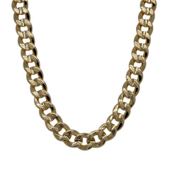 Cuban Link Chain - 6mm - 14K Gold-Tone Finished Hip Hop Fashion Chain Sterling Tomorrow
