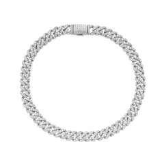 Cuban Moissanite Bracelet 8"