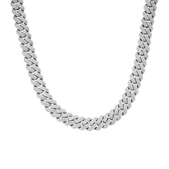13mm Square Cuban Moissanite Chain