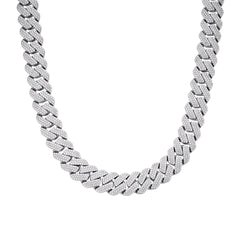 16mm Square Cuban Moissanite Chain