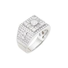Square Baguette Moissanite Ring Size 9