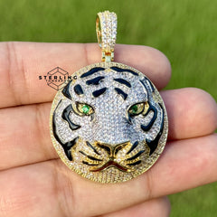 Tiger Head Bling Pendant