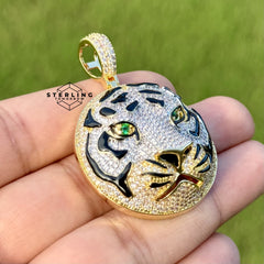 Tiger Head Bling Pendant