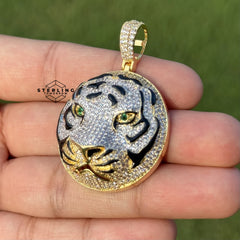 Tiger Head Bling Pendant