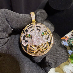 Tiger Head Bling Pendant