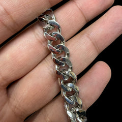 10mm Moissanite Miami Cuban Bracelet 8 Inch, 925 Silver Iced Out Hip Hop Bracelet