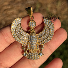 Eagle Gold Stainless Steel Pendant Necklace Waterproof & Durable