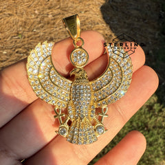 Eagle Gold Stainless Steel Pendant Necklace Waterproof & Durable