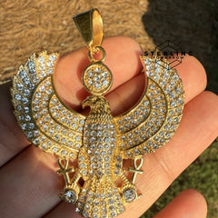Eagle Gold Stainless Steel Pendant Necklace Waterproof & Durable
