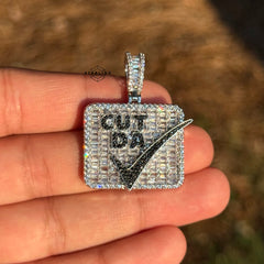 "Cut Da Check" Bling Hop Hop Statement Pendant