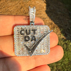 "Cut Da Check" Bling Hop Hop Statement Pendant