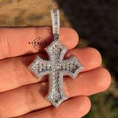 Cross Baguette Pendant