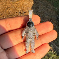 Astronaut Iced Out Pendant