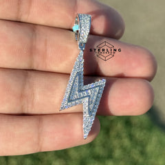 Lightening Bolt Moissanite Pendant