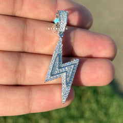 Lightening Bolt Moissanite Pendant