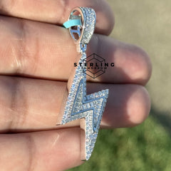 Lightening Bolt Moissanite Pendant