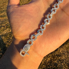 Moissanite Infinity Baguette Bracelet