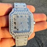 Moissanite Arabic Dial Watch