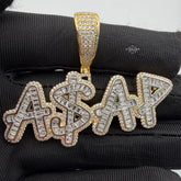 ASAP 14k Gold Plated Iced Money Pendant