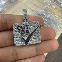 "Cut Da Check" Bling Hop Hop Statement Pendant