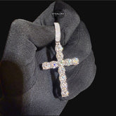 Moissanite Tennis Cross Pendant