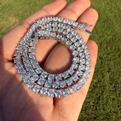 4mm Moissanite Tennis Chain