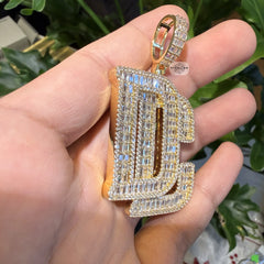 DC 14K Gold Plated Iced Statement Pendant