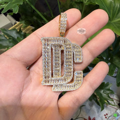 DC 14K Gold Plated Iced Statement Pendant
