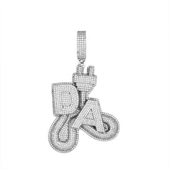 Da Plug Moissanite Pendant - 925 Sterling Silver