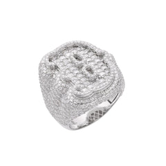 Letter D Size 10 Moissanite Ring