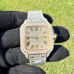Gold Two Tone Moissanite Watch