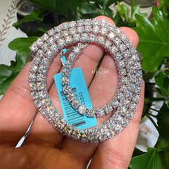4mm Moissanite Tennis Chain
