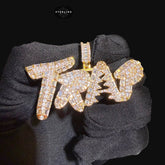 Trap Iced Out Baguette Pendant
