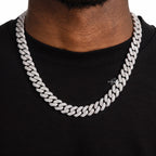 10mm Moissanite 2 Row Cuban Chain