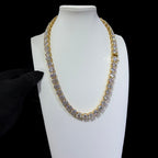 10mm Moissanite Tennis Chain 14k Gold Plated