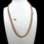 10mm 22" Rose Gold Moissanite Miami Cuban Link Chain, 925 Sterling Silver Iced Out Hip Hop Necklace