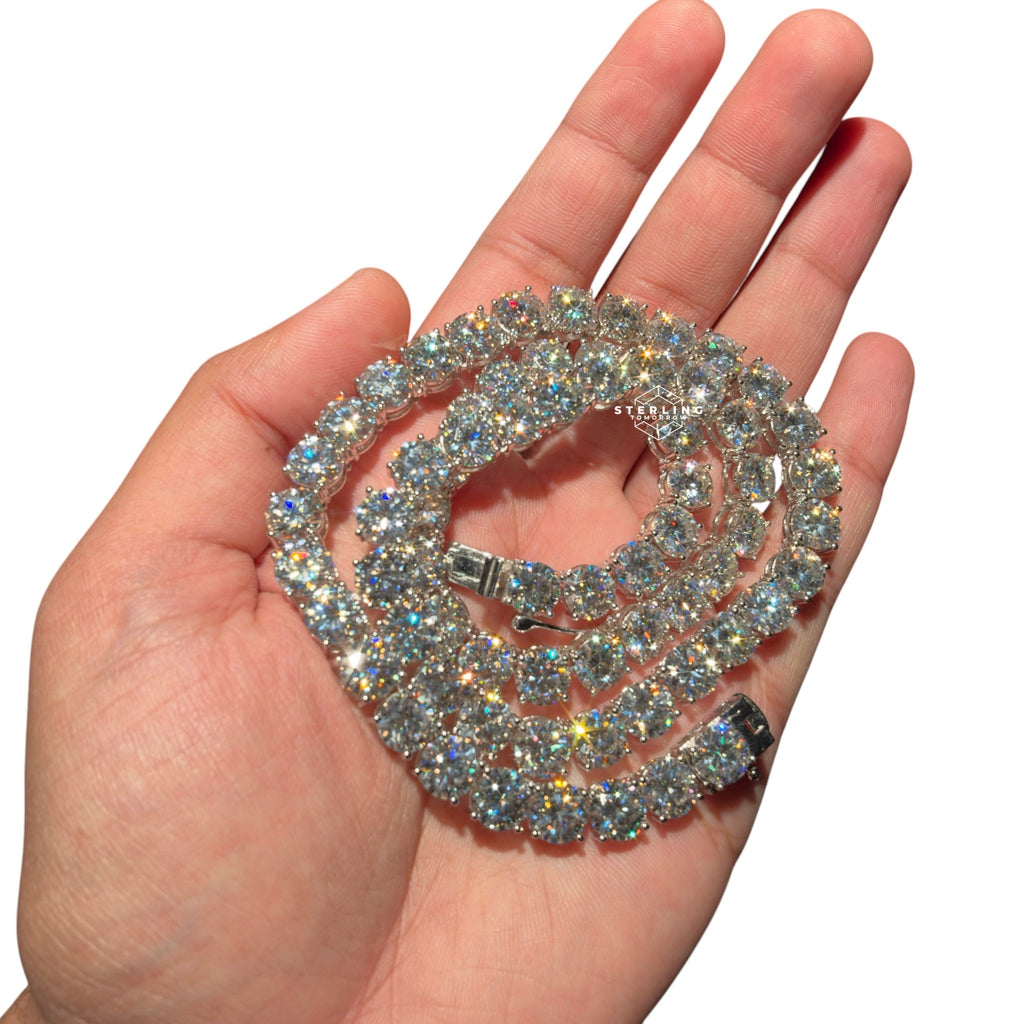 10mm Moissanite Tennis Chain