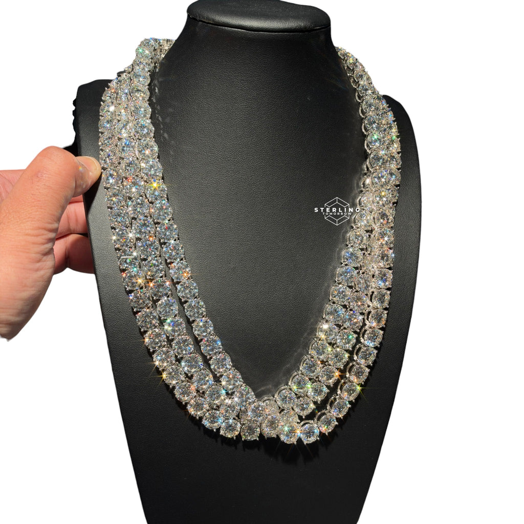 10mm Moissanite Tennis Chain