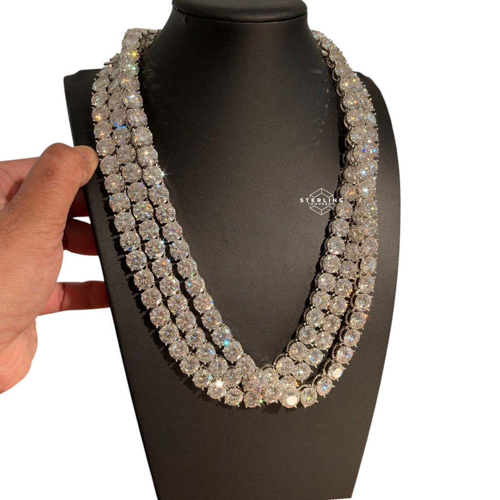 10mm Moissanite Tennis Chain