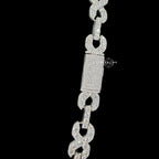 14mm Moissanite Infinity Chain 925 Silver