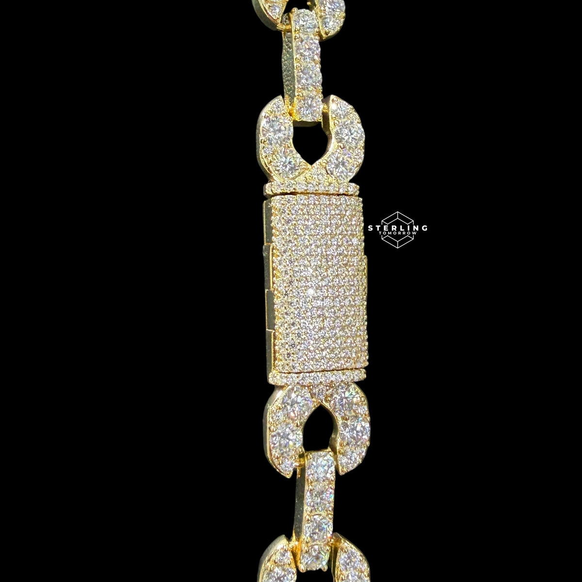 14mm Moissanite Infinity Chain 925 / Gold