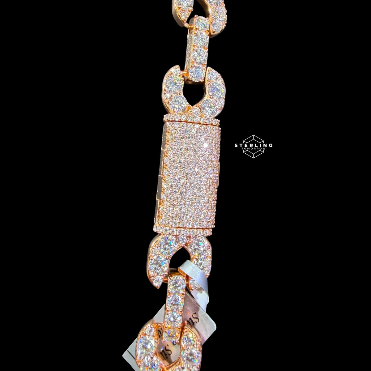 14mm Moissanite Infinity Chain 925 / Rose