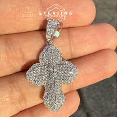 Moissanite Cross Designer Pendant
